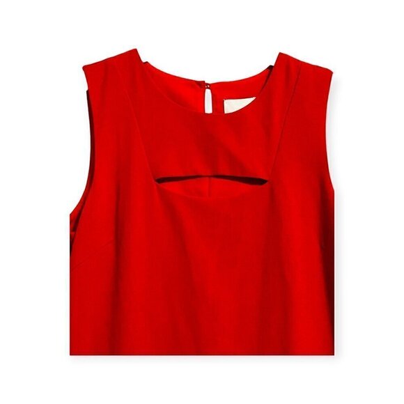 Greylin Red peakboo Cutout A line dress, size S - Picture 5 of 9